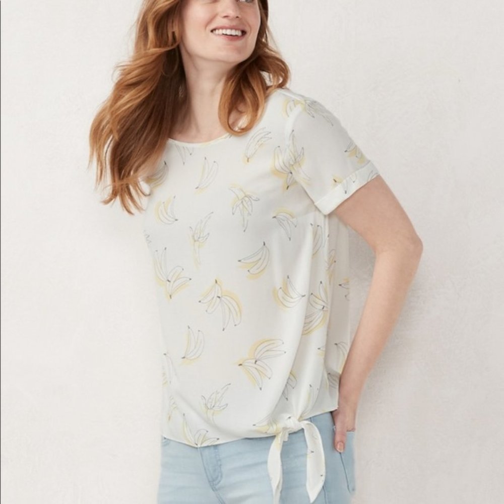 Banana Print Top